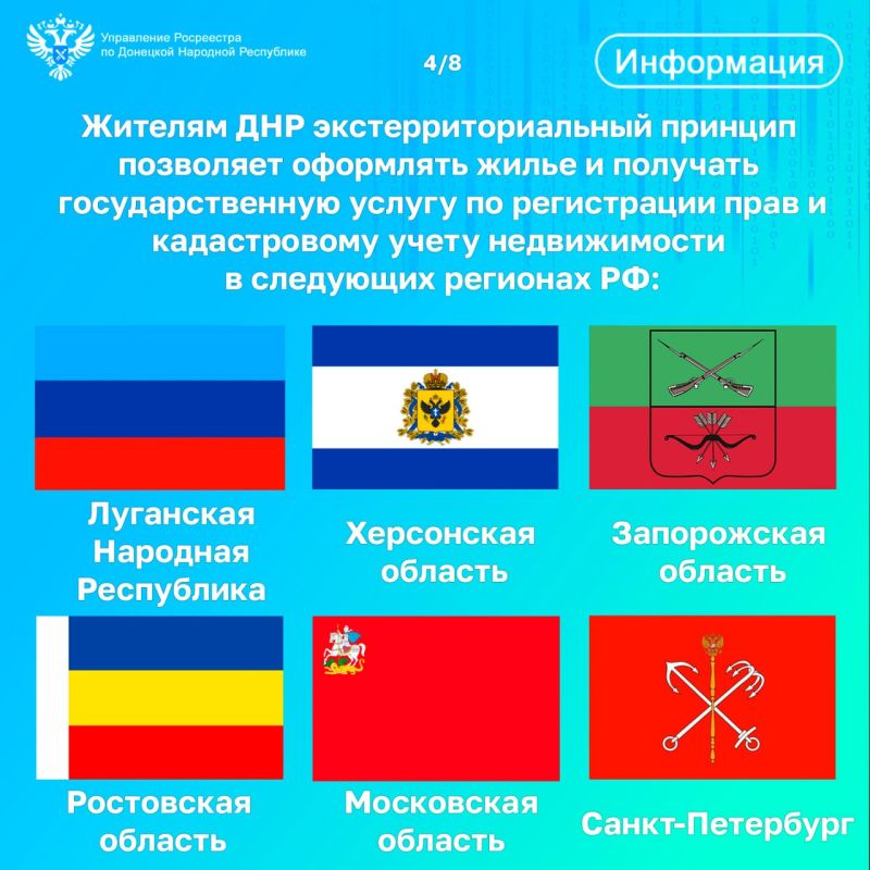 Жители ДНР с 2024 года получили возможность подавать заявления на регистрацию права и постановку на кадастровый учет недвижимости по экстерриториальному принципу Жители ДНР с 2024 года получили возможность подавать заявления на регистрацию права и постановку на кадастровый учет недвижимости по экстерриториальному принципу