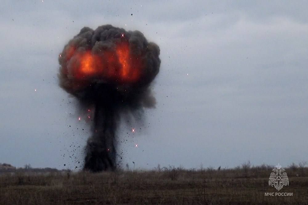 На вновь освобожденных территориях ликвидирован схрон боеприпасов противника На вновь освобожденных территориях ликвидирован схрон боеприпасов противника