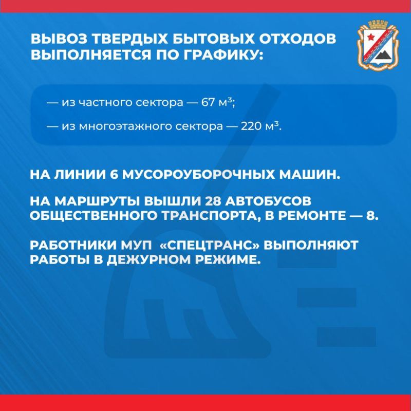 Администрация городского округа Снежное сообщает о работе основных систем жизнеобеспечения на утро 14 марта Администрация городского округа Снежное сообщает о работе основных систем жизнеобеспечения на утро 14 марта