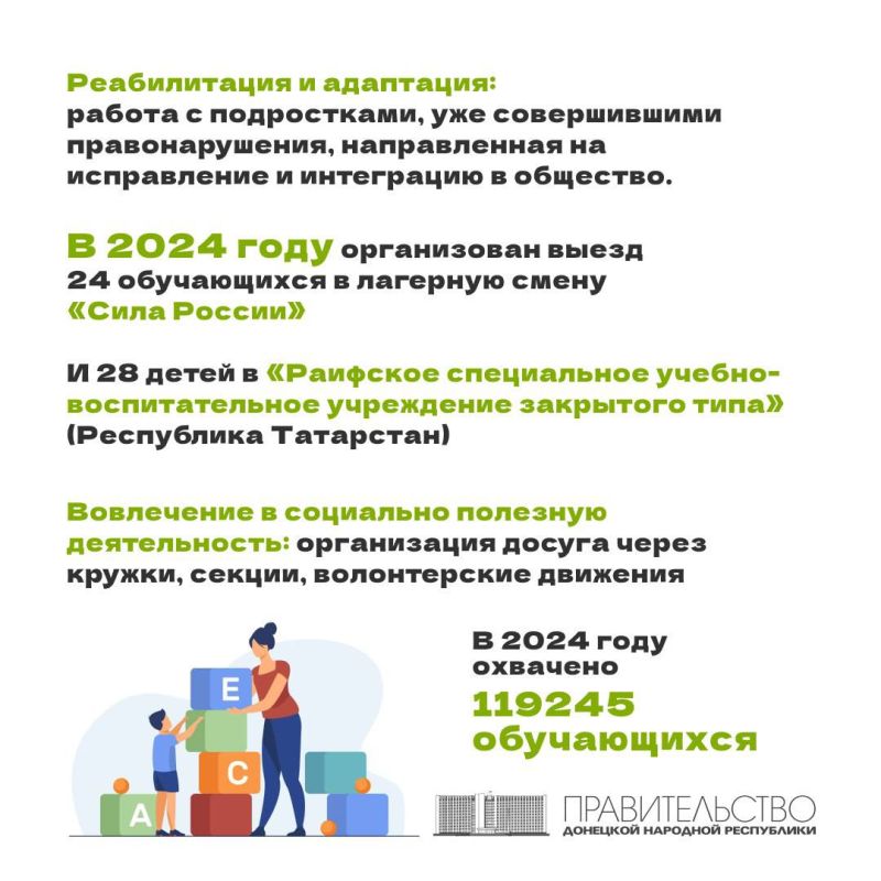 Лариса Толстыкина: В образовательных организациях ДНР особое внимание уделяется профилактике правонарушений и безнадзорности среди несовершеннолетних Лариса Толстыкина: В образовательных организациях ДНР особое внимание уделяется профилактике правонарушений и безнадзорности среди несовершеннолетних