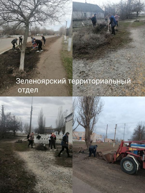 Во исполнение поручения Главы Донецкой Народной Республики Дениса Владимировича Пушилина в рамках двухмесячника по благоустройству трудовые коллективы и неравнодушные жители Володарского муниципального округа принял ... Во исполнение поручения Главы Донецкой Народной Республики Дениса Владимировича Пушилина в рамках двухмесячника по благоустройству трудовые коллективы и неравнодушные жители Володарского муниципального округа принял ...
