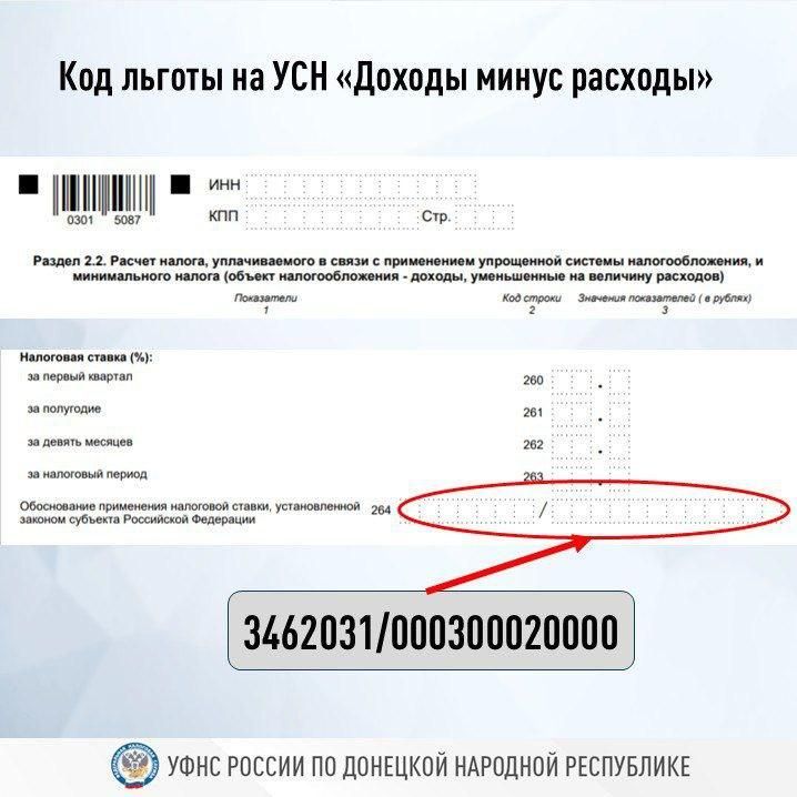 Указываем код льготы в декларации по УСН правильно Указываем код льготы в декларации по УСН правильно