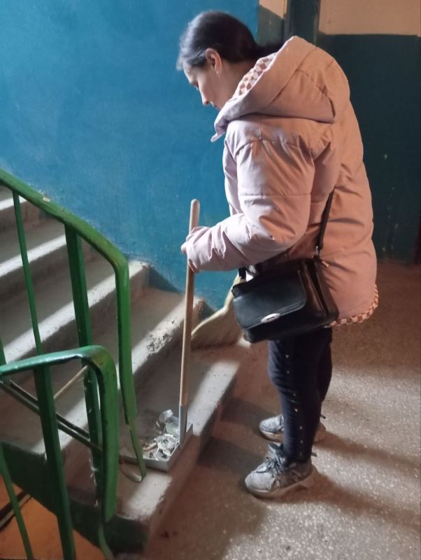 Елена Рязанцева: Сегодня, 26.03.2025 года, силами сотрудников жилищно-коммунальных предприятий Пролетарского внутригородского района г. Донецка были выполнены следующие работы: Елена Рязанцева: Сегодня, 26.03.2025 года, силами сотрудников жилищно-коммунальных предприятий Пролетарского внутригородского района г. Донецка были выполнены следующие работы: