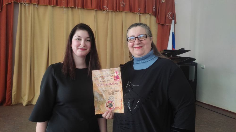 27 марта в Большом зале Харцызской детской школы искусств был проведён Открытый городской конкурс по музыкально-теоретическим дисциплинам ПЕСНИ, ОПАЛЕННЫЕ ВОЙНОЙ, посвященный 80-летию Великой Победы 27 марта в Большом зале Харцызской детской школы искусств был проведён Открытый городской конкурс по музыкально-теоретическим дисциплинам ПЕСНИ, ОПАЛЕННЫЕ ВОЙНОЙ, посвященный 80-летию Великой Победы