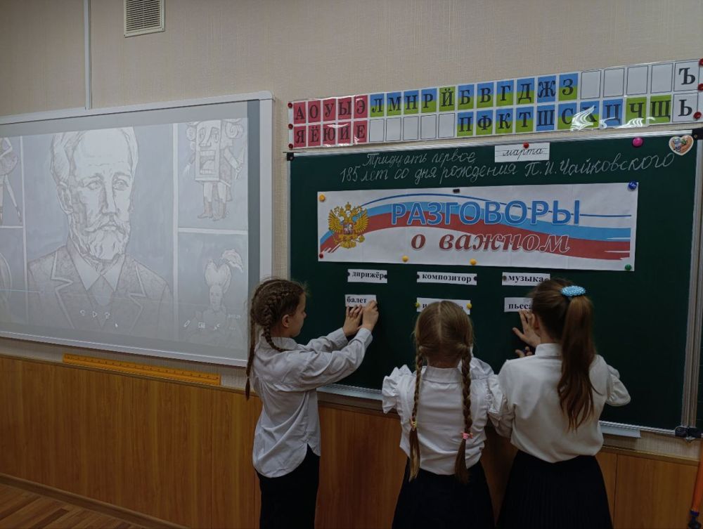 В школах Кировского прошли внеурочные занятия «Служение творчеством. Зачем людям искусство? 185 лет со дня рождения П. И. Чайковского» В школах Кировского прошли внеурочные занятия «Служение творчеством. Зачем людям искусство? 185 лет со дня рождения П. И. Чайковского»