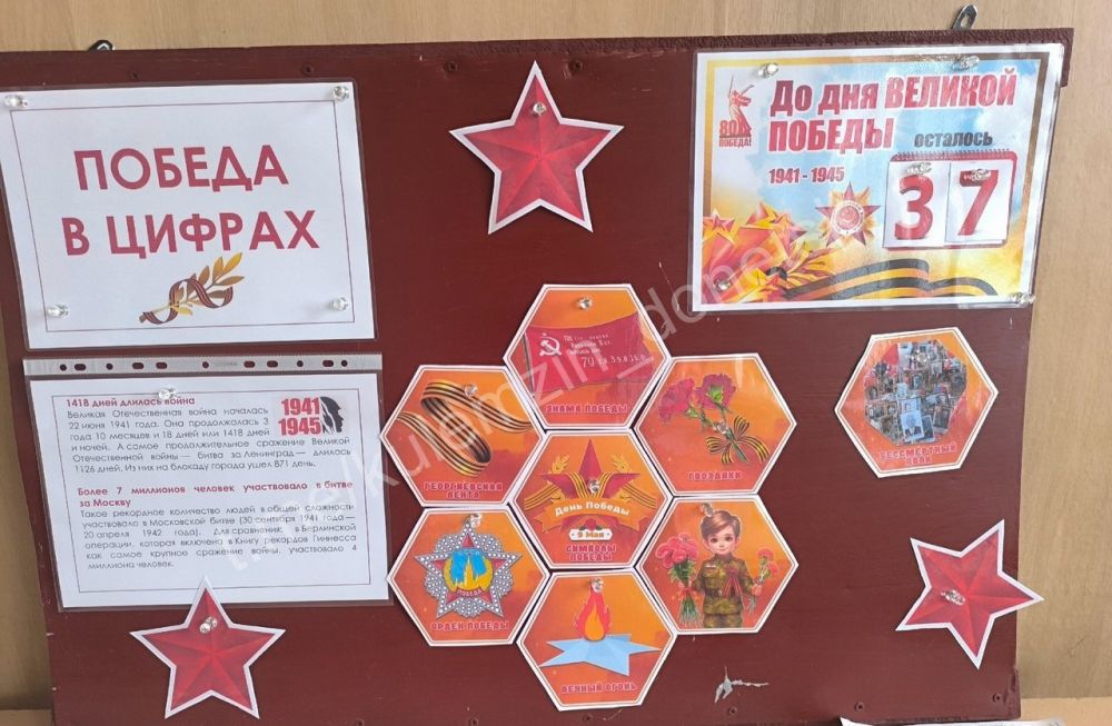 К 80-ой годовщины Победы в Великой Отечественной войне и рамках акции «80 добрых дел для Победы» юные школьники – участники проекта «Орлята России» школа № 66 городского округа Донецк» начали вести обратный отсчёт до... К 80-ой годовщины Победы в Великой Отечественной войне и рамках акции «80 добрых дел для Победы» юные школьники – участники проекта «Орлята России» школа № 66 городского округа Донецк» начали вести обратный отсчёт до...