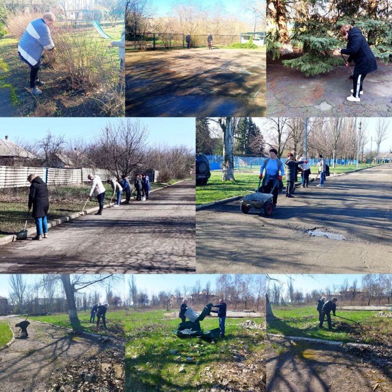 В посёлке Пантелеймоновка состоялся второй весенний общереспубликанский субботник в рамках двухмесячника по благоустройству В посёлке Пантелеймоновка состоялся второй весенний общереспубликанский субботник в рамках двухмесячника по благоустройству