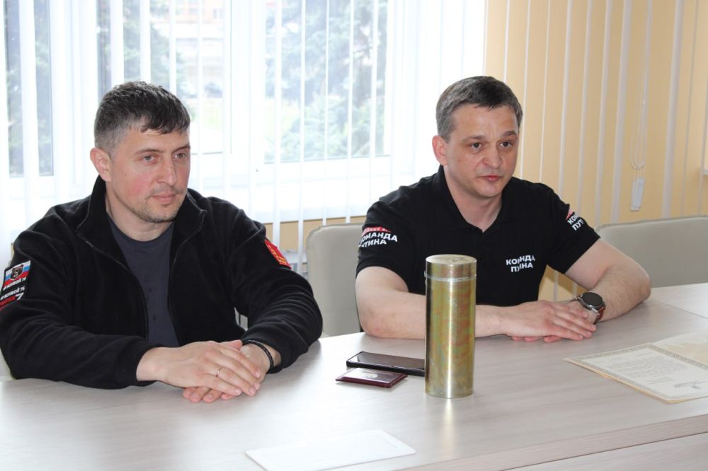 В Горловку была передана «Капсула Победы» В Горловку была передана «Капсула Победы»