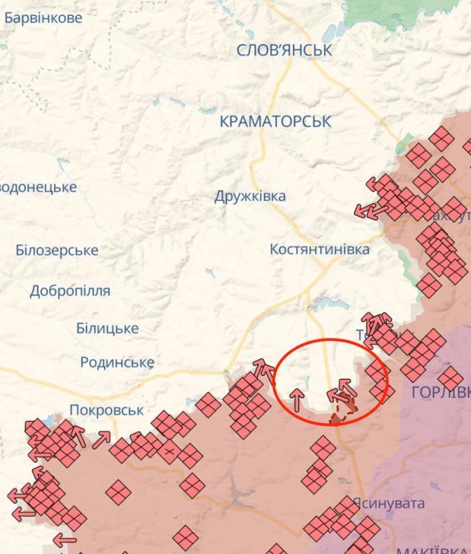 Вражеский паблик DeepState пишет об ухудшении ситуации для ВСУ, районе Пантелеймоновки, где продвигается армия РФ Вражеский паблик DeepState пишет об ухудшении ситуации для ВСУ, районе Пантелеймоновки, где продвигается армия РФ