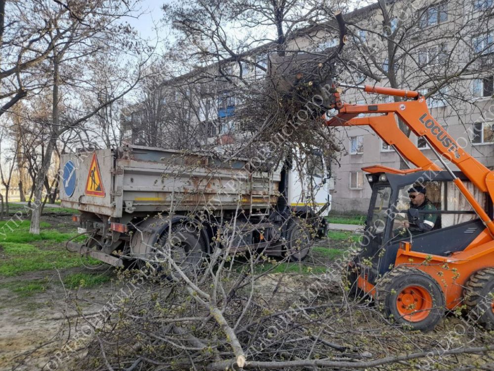 МУП "Мариупольгорсвет" и МУП "Зеленстрой" продолжают благоустройство территории района МУП "Мариупольгорсвет" и МУП "Зеленстрой" продолжают благоустройство территории района