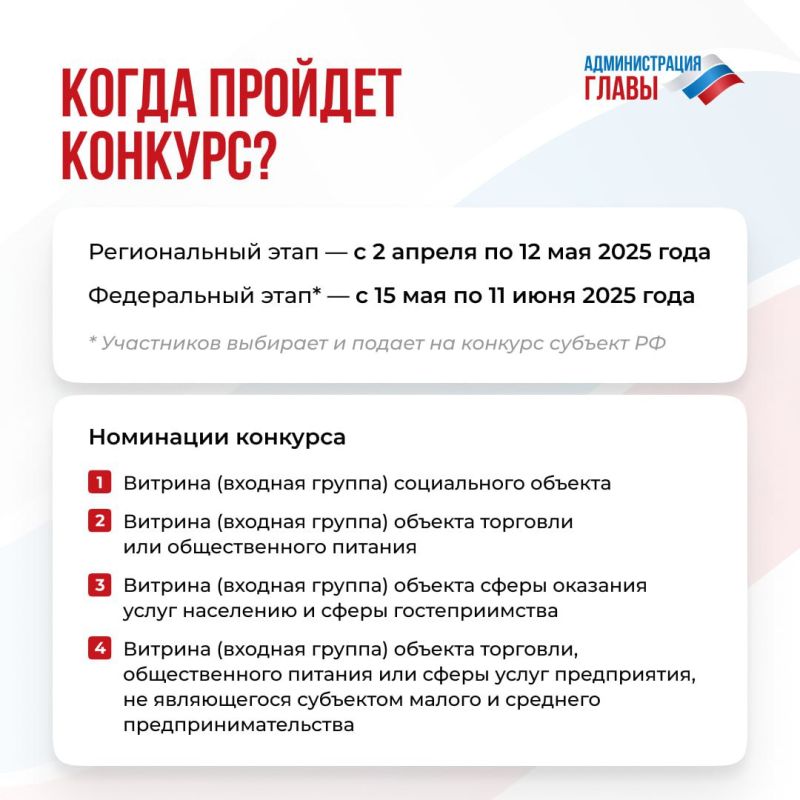 В ДНР стартовал конкурс на лучшее оформление витрин и входных групп к празднованию 80-летия победы в Великой Отечественной войне В ДНР стартовал конкурс на лучшее оформление витрин и входных групп к празднованию 80-летия победы в Великой Отечественной войне