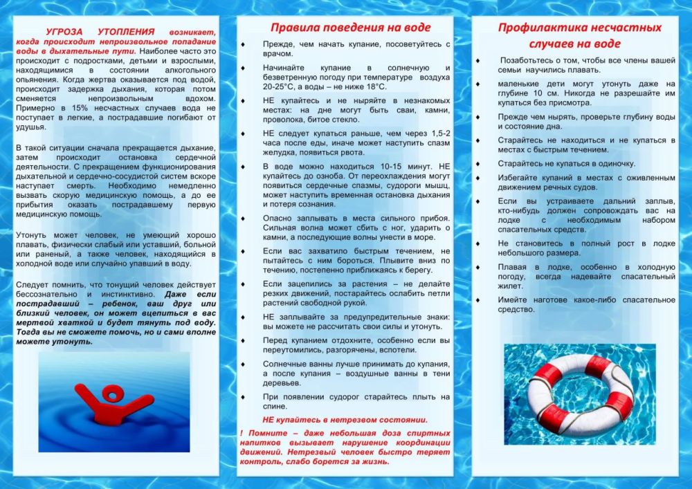 Правила безопасности на водных объектах! Правила безопасности на водных объектах!