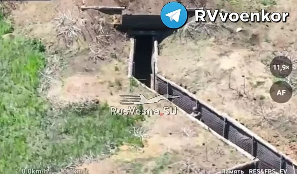 Бесстрашный штурмовик 255 полка врывается в блиндаж ВСУ у Покровска и зачищает его!