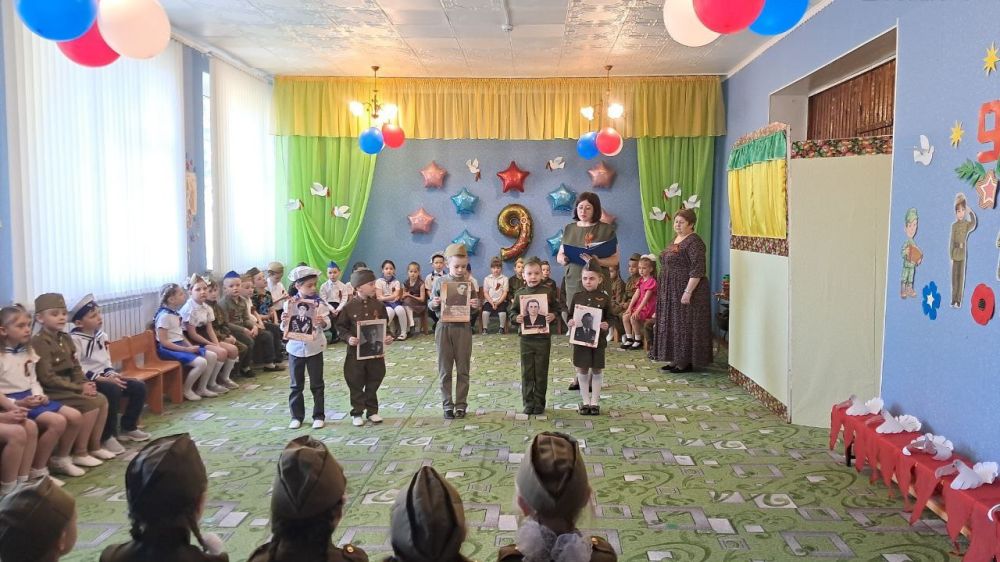 В ГКДОУ "Володарский детский сад №1 "Солнышко" и ГКДОУ "Володарский детский сад №2 "Ромашка" прошли мероприятия, посвященные 80-ой годовщине со Дня Победы В ГКДОУ "Володарский детский сад №1 "Солнышко" и ГКДОУ "Володарский детский сад №2 "Ромашка" прошли мероприятия, посвященные 80-ой годовщине со Дня Победы