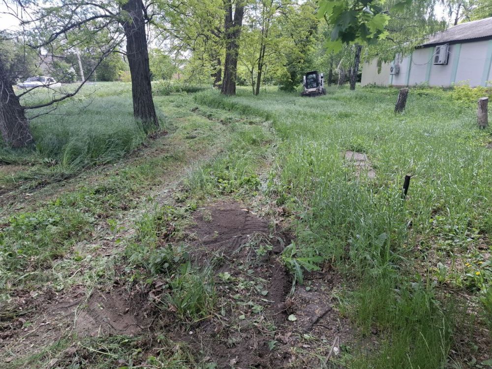 В Амвросиевке начались работы по покосу травы В Амвросиевке начались работы по покосу травы