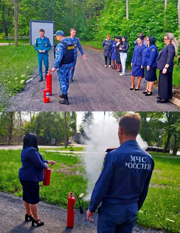 В суде проведена рабочая встреча с сотрудниками МЧС России по Володарскому муниципальному округу ДНР