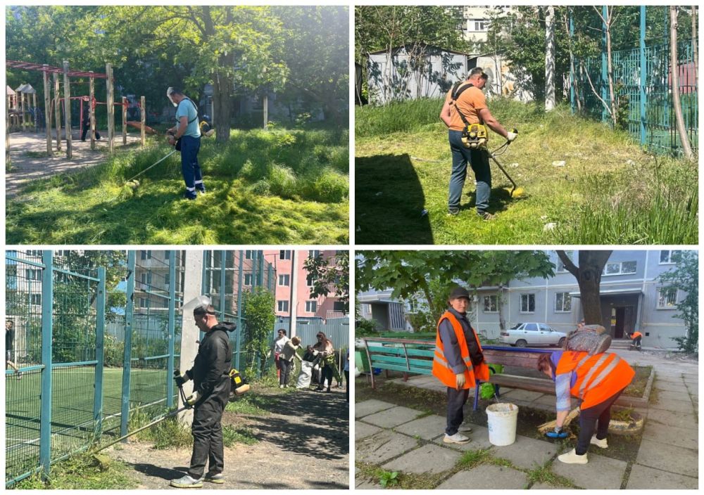 Управа Орджоникидзевского внутригородского района продолжает наводить чистоту Управа Орджоникидзевского внутригородского района продолжает наводить чистоту