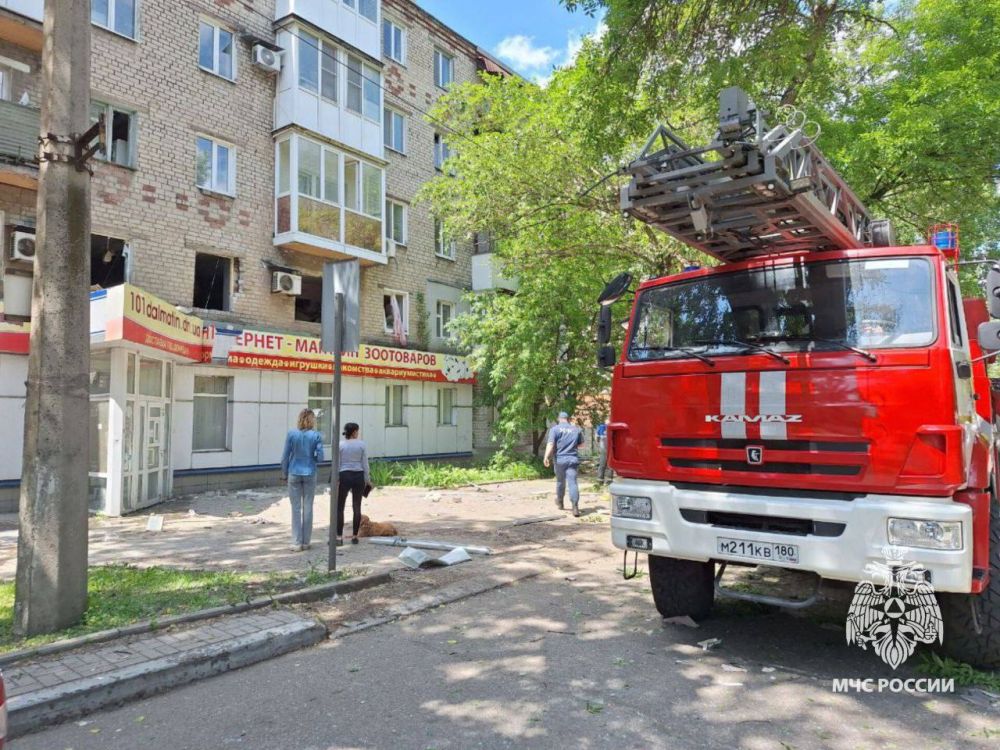 Взрыв газа произошел пятиэтажке Донецке, сообщило МЧС Взрыв газа произошел пятиэтажке Донецке, сообщило МЧС