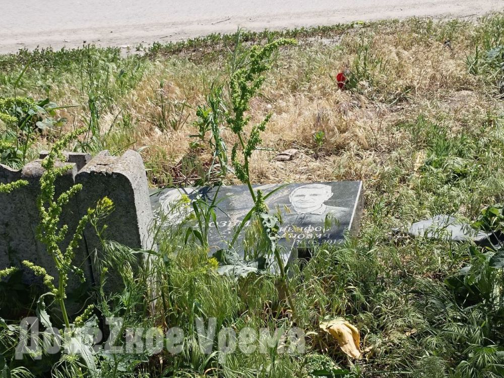 Где искать виновных: на донецком кладбище "Флора" неизвестный снес несколько могил Где искать виновных: на донецком кладбище "Флора" неизвестный снес несколько могил