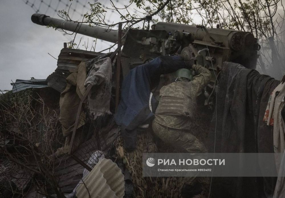 Боевая работа расчёта 152-мм самоходной пушки 2С5 «Гиацинт-С» группировки войск «Центр» на Покровском (Красноармейском) направлении Боевая работа расчёта 152-мм самоходной пушки 2С5 «Гиацинт-С» группировки войск «Центр» на Покровском (Красноармейском) направлении
