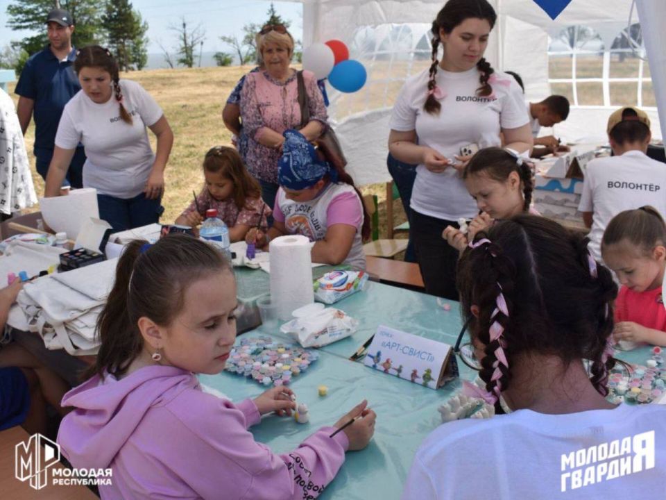 В День защиты детей активисты Новоазовского штаба МР и МГЕР ДНР провели мастер-классы В День защиты детей активисты Новоазовского штаба МР и МГЕР ДНР провели мастер-классы