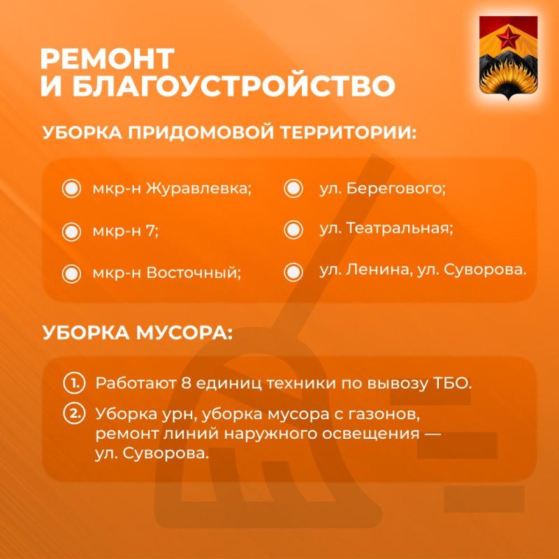Александр Шатов: Сводка ЖКХ (ремонт и благоустройство) в Шахтерске на 4 июня Александр Шатов: Сводка ЖКХ (ремонт и благоустройство) в Шахтерске на 4 июня