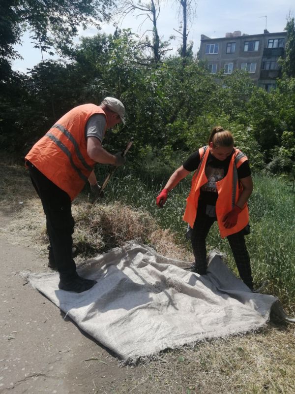 Коммунальщики Снежного продолжают благоустраивать территории общего пользования Коммунальщики Снежного продолжают благоустраивать территории общего пользования
