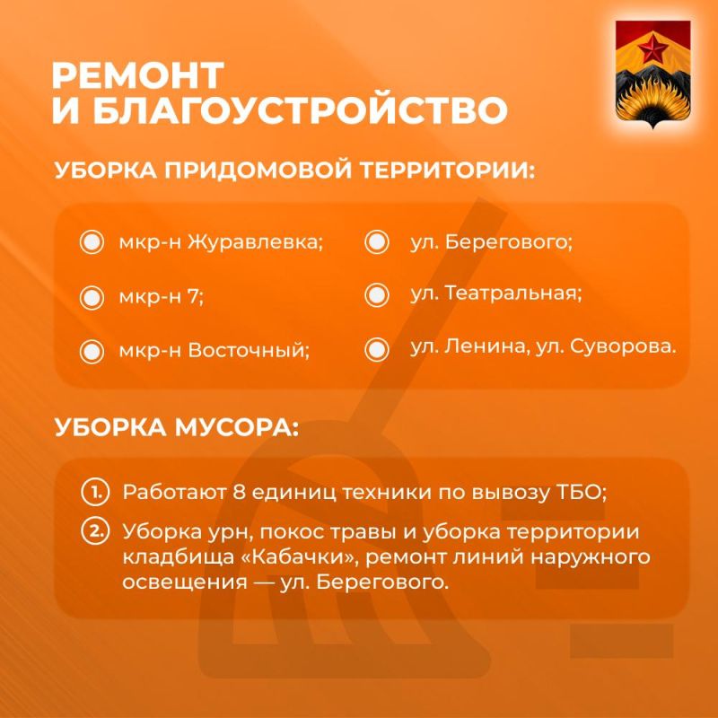 Александр Шатов: Сводка ЖКХ (ремонт и благоустройство) в Шахтерске на 6 июня Александр Шатов: Сводка ЖКХ (ремонт и благоустройство) в Шахтерске на 6 июня