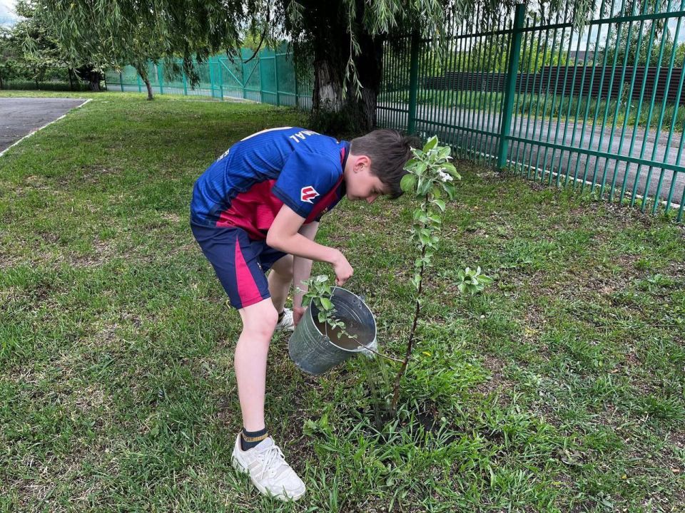В рамках экологической акции "Марафон зелёных дел" Юнармейцы ГБОУ "Ближненской школы" продолжают заботиться о высаженном Саду Памяти В рамках экологической акции "Марафон зелёных дел" Юнармейцы ГБОУ "Ближненской школы" продолжают заботиться о высаженном Саду Памяти