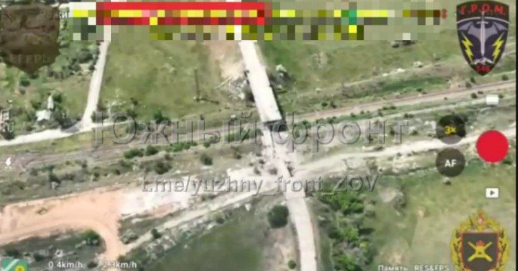 Владислав Шурыгин: Эксклюзивные кадры от разведчиков "Южной" группировки! Уничтожение очередного заминированного противником моста в районе Северска