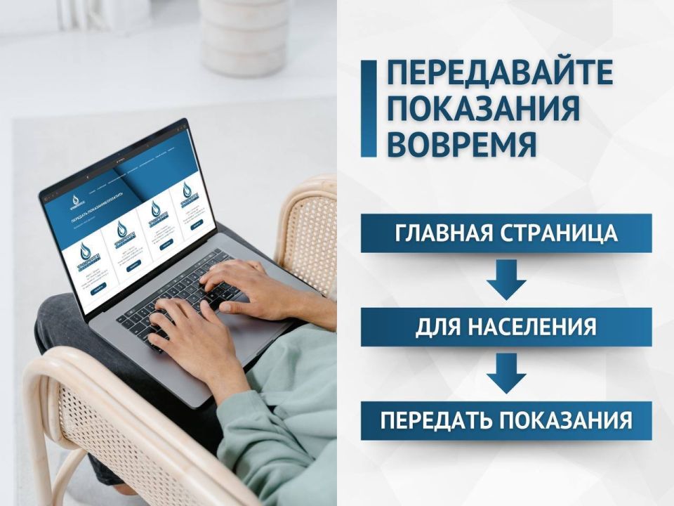 ПЕРЕДАВАЙТЕ ПОКАЗАНИЯ ВОВРЕМЯ