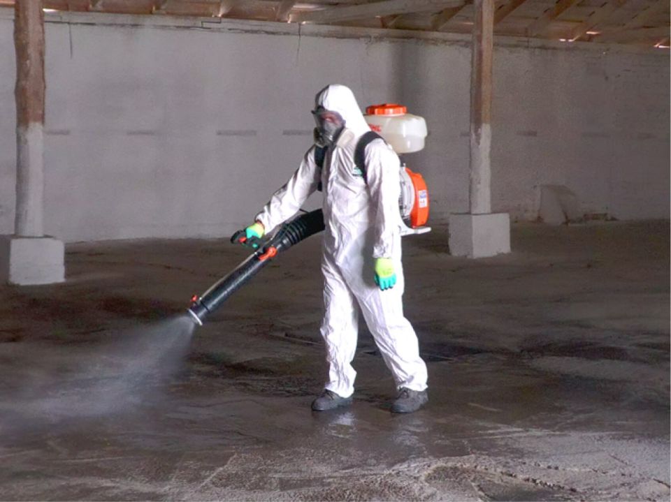 Обработка зернохранилищ от вредителей