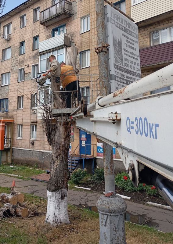 Коммунальщики Снежного продолжают благоустраивать территории общего пользования Коммунальщики Снежного продолжают благоустраивать территории общего пользования