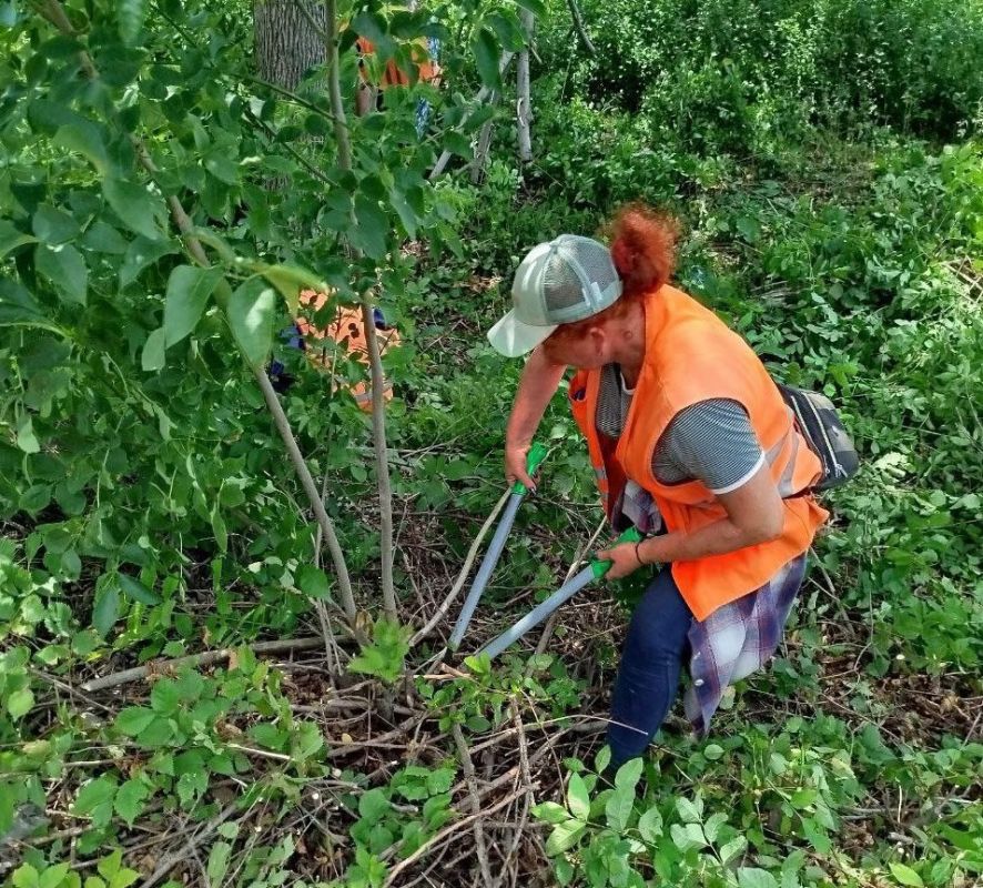Коммунальщики Снежного продолжают благоустраивать территории общего пользования Коммунальщики Снежного продолжают благоустраивать территории общего пользования
