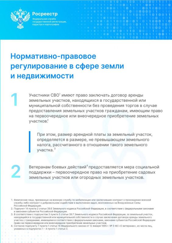 Росреестр поддерживает военнослужащих (ветеранов) – участников специальной военной операции и членов их семей в установленной сфере деятельности Росреестр поддерживает военнослужащих (ветеранов) – участников специальной военной операции и членов их семей в установленной сфере деятельности