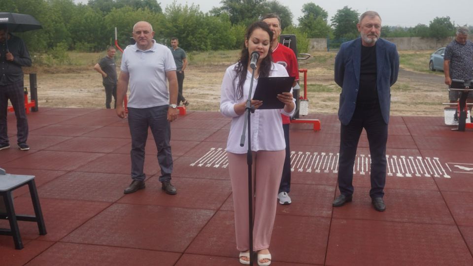 Борис Трима: ГТО для всех: новая спортплощадка для подготовки и сдачи нормативов открыта в Мангуше Борис Трима: ГТО для всех: новая спортплощадка для подготовки и сдачи нормативов открыта в Мангуше