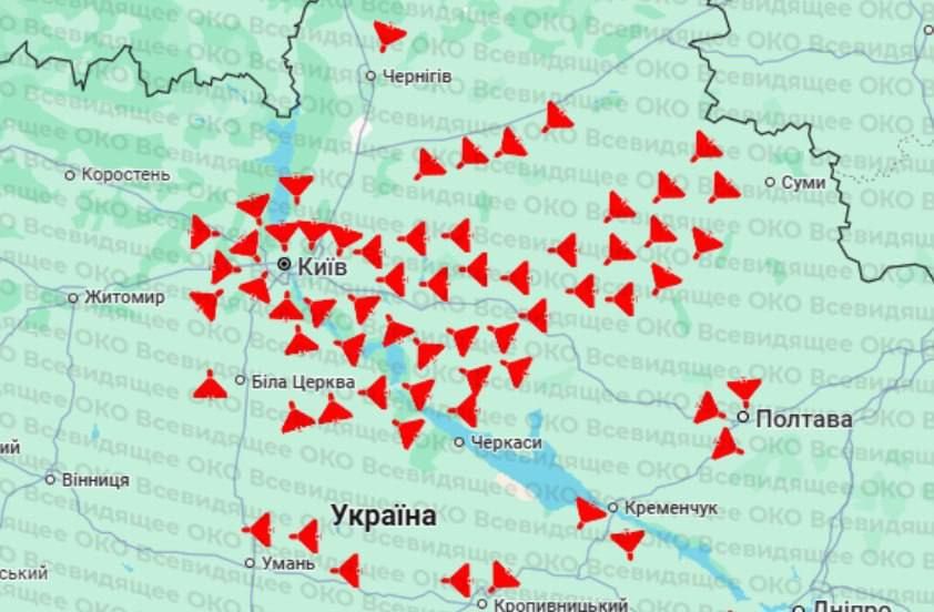 «Герани» над Киевом. массированный удар по объектам ВСУ в столице т.н. Украины «Герани» над Киевом. массированный удар по объектам ВСУ в столице т.н. Украины