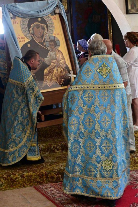 Иверская икона Божией Матери прибыла в Мангуш