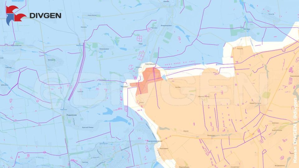 Изменения линии фронта за минувшие сутки нанёс на карту канал "DivGen": Изменения линии фронта за минувшие сутки нанёс на карту канал "DivGen":