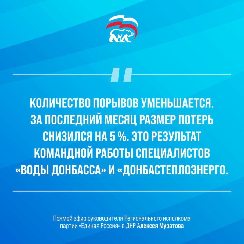 Анна Кондрыкинская: Алексей Муратов заявил, что партия внимательно следит за ситуацией с порывами водопроводов Анна Кондрыкинская: Алексей Муратов заявил, что партия внимательно следит за ситуацией с порывами водопроводов