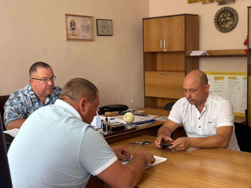 Рабочая встреча штаба по водоснабжению в Иловайске Рабочая встреча штаба по водоснабжению в Иловайске