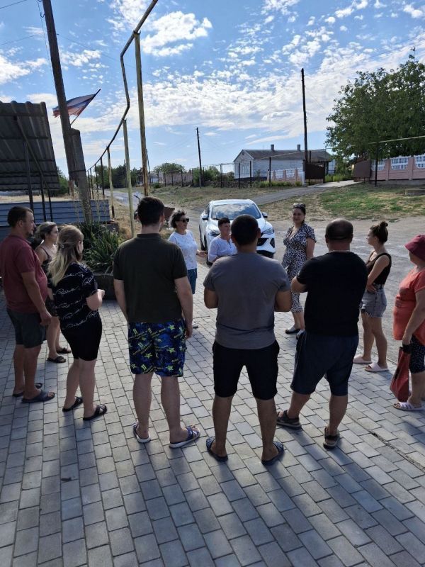 25 июля депутат Тельмановского муниципального совета Вагнер Мария Васильевна провела встречу с жителями села Чермалык 25 июля депутат Тельмановского муниципального совета Вагнер Мария Васильевна провела встречу с жителями села Чермалык