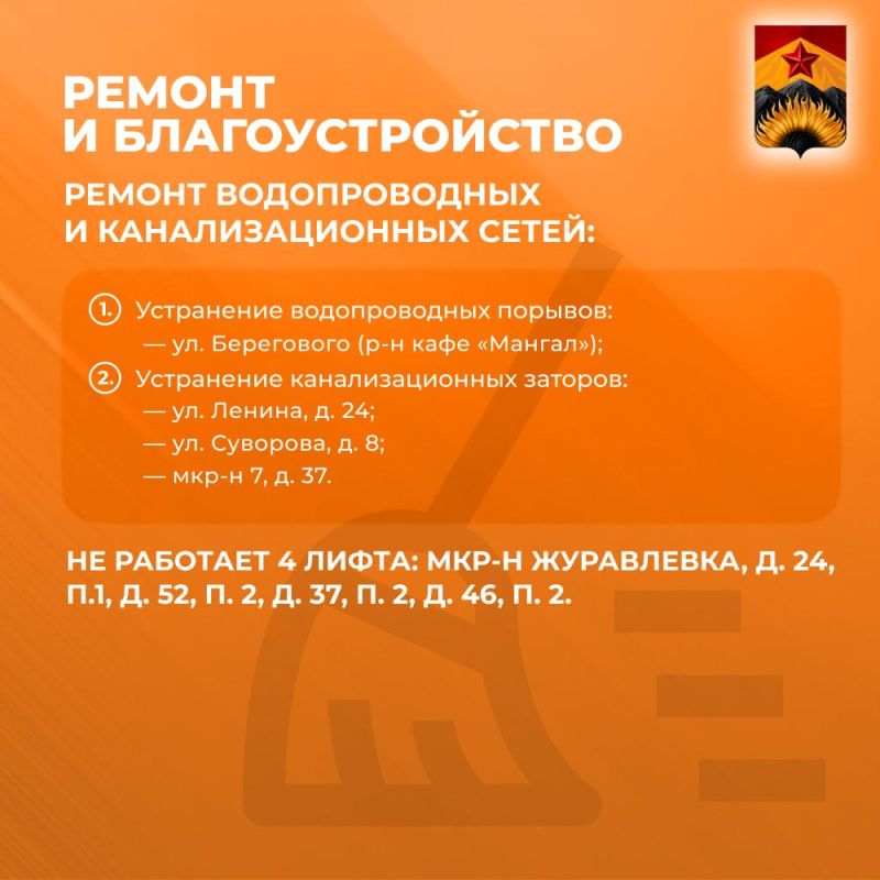 Александр Шатов: Сводка ЖКХ (ремонт и благоустройство) в Шахтерске на 29 июля Александр Шатов: Сводка ЖКХ (ремонт и благоустройство) в Шахтерске на 29 июля