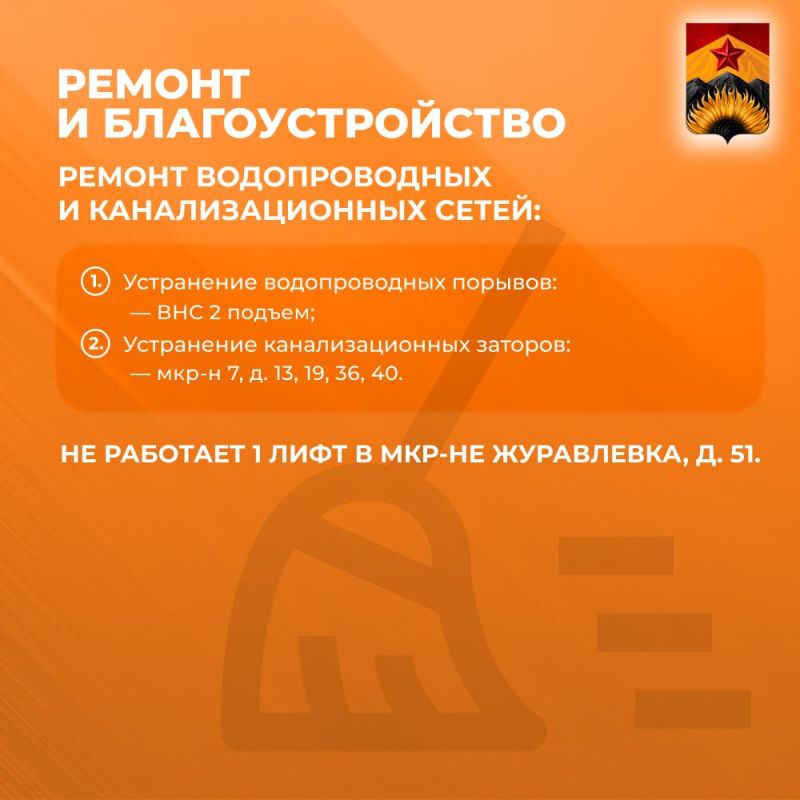 Александр Шатов: Сводка ЖКХ (ремонт и благоустройство) в Шахтерске на 31 июля Александр Шатов: Сводка ЖКХ (ремонт и благоустройство) в Шахтерске на 31 июля