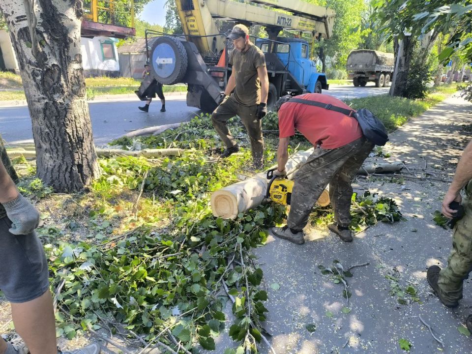 МУП администрации города Тореза "Благоустройство" продолжает выполнять работы по кронированию аварийных деревьев на территории городского округа Торез МУП администрации города Тореза "Благоустройство" продолжает выполнять работы по кронированию аварийных деревьев на территории городского округа Торез