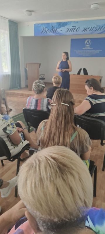 Депутат Тельмановского муниципального совета Вагнер Мария провела встречу с сотрудниками филиала "Тельмановское ПУВКХ" государственного унитарного предприятия Донецкой Народной Республики "Вода Донбасса" Депутат Тельмановского муниципального совета Вагнер Мария провела встречу с сотрудниками филиала "Тельмановское ПУВКХ" государственного унитарного предприятия Донецкой Народной Республики "Вода Донбасса"