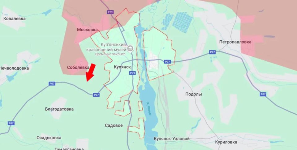 Российская авиация работает по гарнизону ВСУ в Купянске, трасса на Харьков под угрозой перерезания