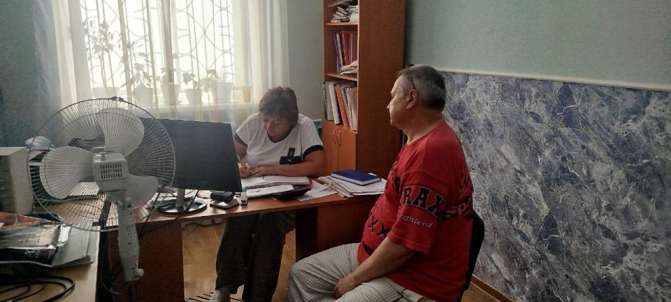Сегодня провела прием граждан в поселке городского типа Донское по улице Гагарина Сегодня провела прием граждан в поселке городского типа Донское по улице Гагарина