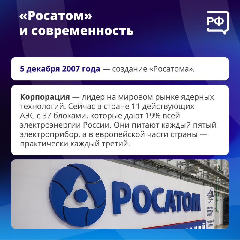 Атомная промышленность России — это история великих побед в науке и технологиях Атомная промышленность России — это история великих побед в науке и технологиях
