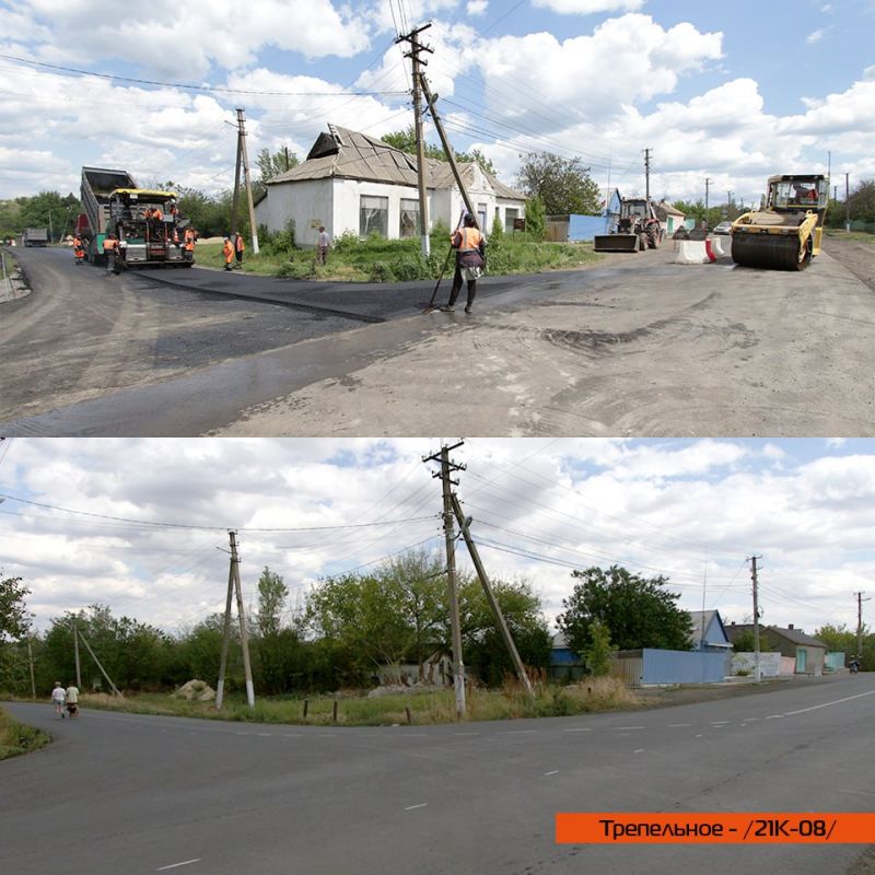 В Амвросиевском муниципальном округе под контролем Службы автомобильных дорог Донбасса в нормативное состояние привели 6,6 км автомобильной дороги 21К-08 - Трепельное В Амвросиевском муниципальном округе под контролем Службы автомобильных дорог Донбасса в нормативное состояние привели 6,6 км автомобильной дороги 21К-08 - Трепельное